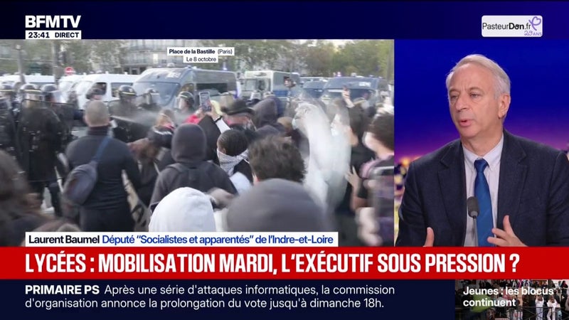 Mobilisation lycéenne: "Il faut un débouché politique et si possible dans le cadre du débat budgétaire en cours", estime Laurent Baumel, député "Socialistes et apparentés" de l'Indre-et-Loire