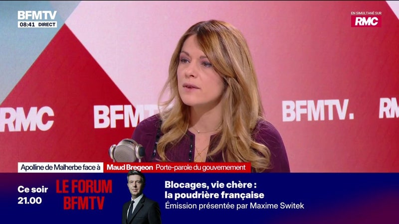 Manifestations du 31 octobre: "Tous les moyens en terme de dispositif, de forces de l'ordres" sont mis en place, déclare Maud Bregeon, porte-parole du Gouvernement
