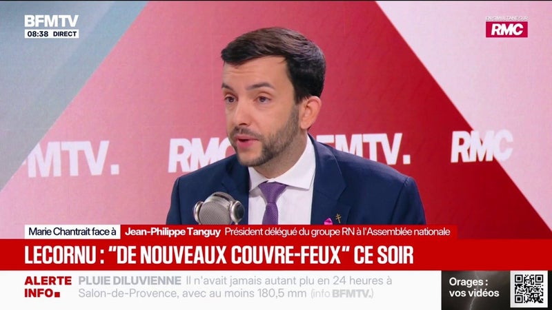 État d'urgence: "Si on utilise ça dès maintenant, c'est quoi l'étape d'après? Il n'y a plus rien", juge Jean-Philippe Tanguy, député du RN