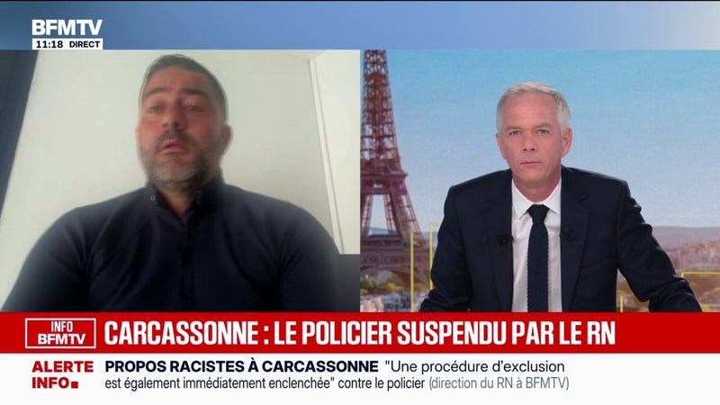 Policier soupçonné de propos racistes à Carcassonne: "Dès lorsqu'il y a une dénonciation, il faut une action. Et là, l'action n'a pas été faite", regrette Grégory Bion, Vice-Président de la Fédération police municipale