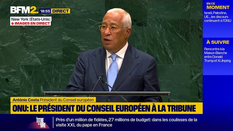 António Costa défend "l'indépendance et l'intégrité" CPI et la CIJ face à l'ONU