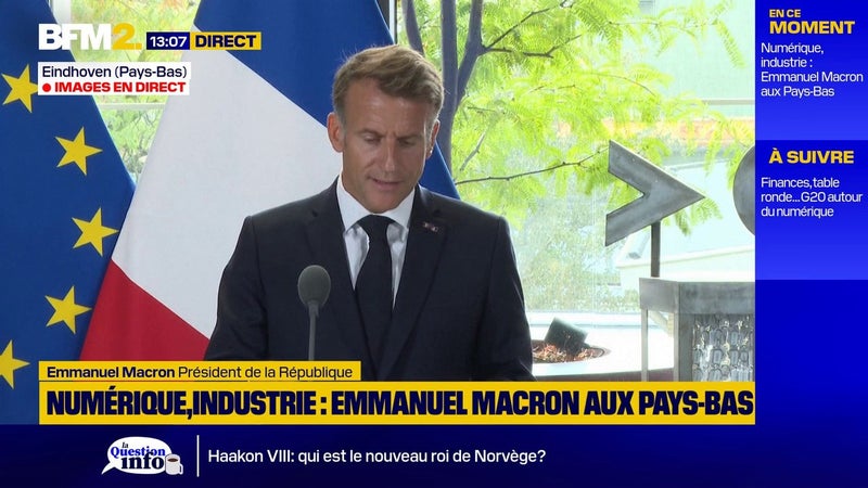 Drone explosif à Leipzig: "Il est très clair, une fois encore, que c'est une ingérence", déclare Emmanuel Macron