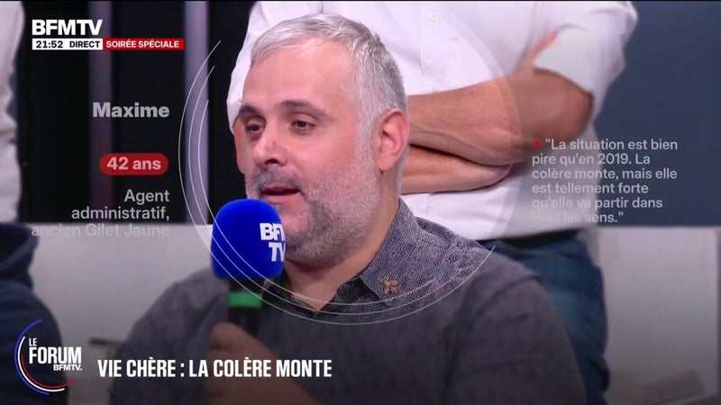 FORUM BFMTV - Énergies fossiles: Maxime, agent administratif et ancien gilet jaune, propose "d'augmenter les budgets de recherche pour trouver des alternatives"