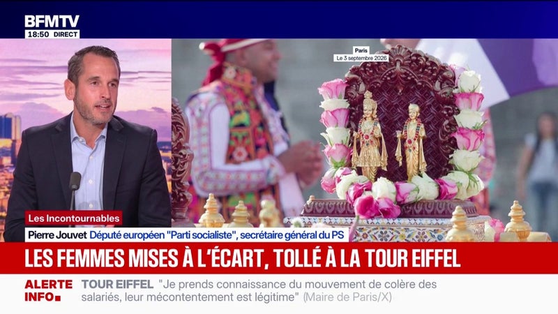 Tour Eiffel fermée: "En France, on n'invisibilise pas les femmes", réagit Pierre Jouvet, eurodéputé et secrétaire général du Parti socialiste
