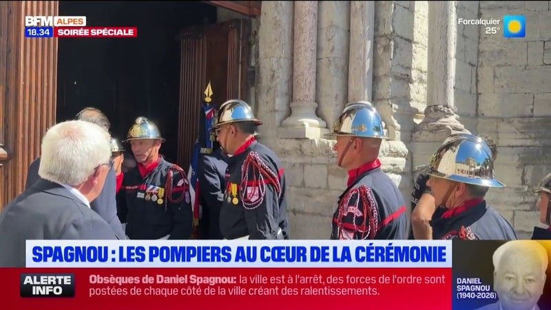 Obsèques de Daniel Spagnou: les pompiers ont été au cœur de la cérémonie