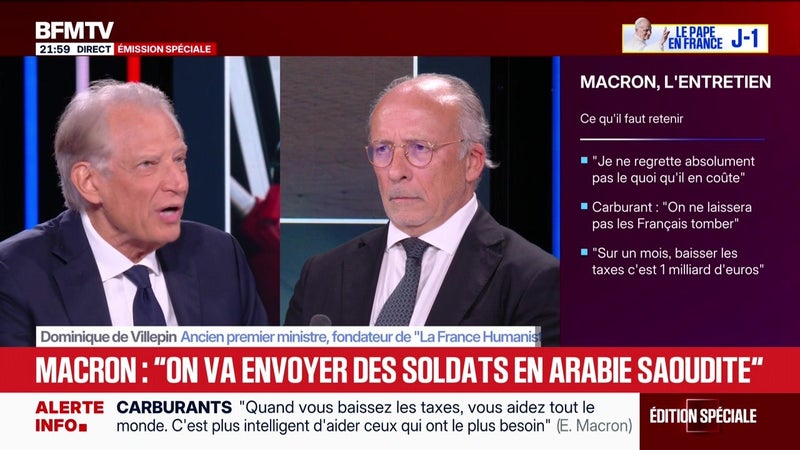 Macron : "On va envoyer des soldats en Arabie saoudite" - 24/09