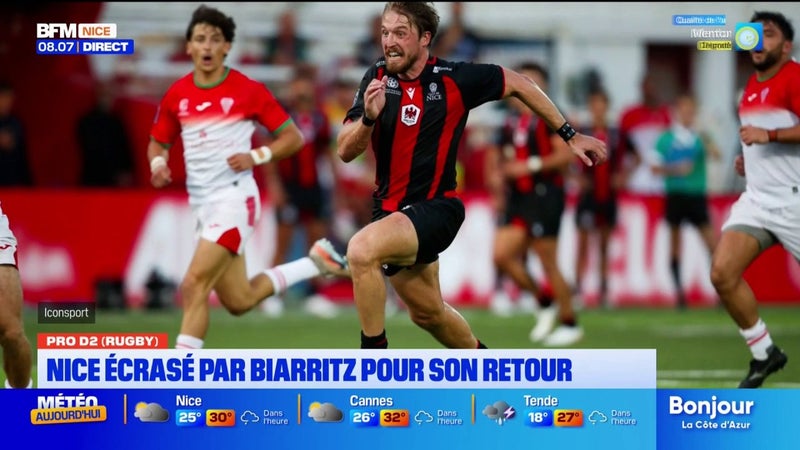 Le Nissa Rugby s'incline lourdement pour son retour en Pro D2 face à Biarritz