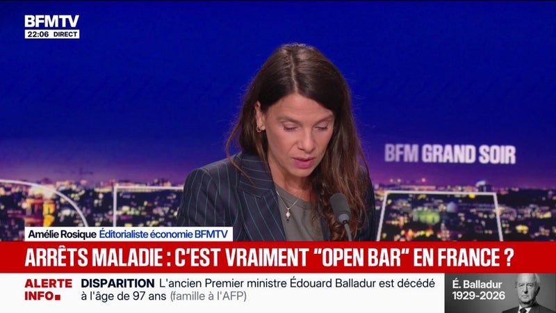 LE CHOIX D'AMÉLIE ROSIQUE - Arrêts maladie: c'est vraiment "open bar" en France ?