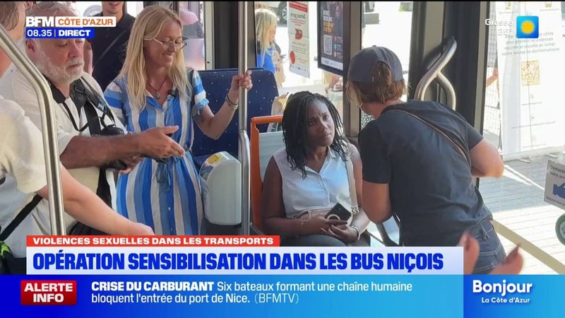 Violences sexuelles dans les transports : opération sensibilisation dans les bus niçois