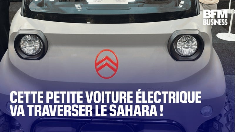 Cette petite voiture électrique sans permis va traverser le Sahara !