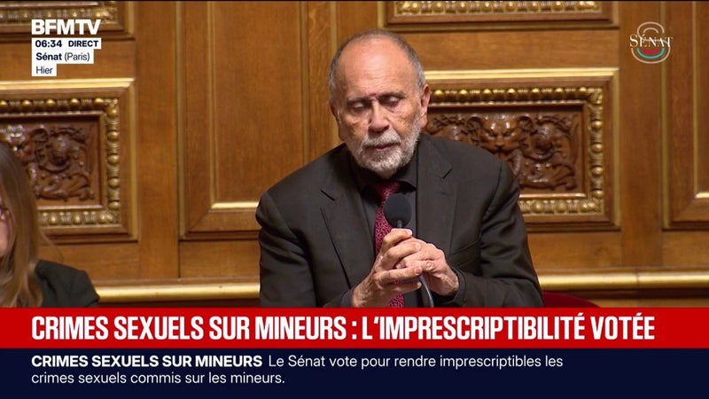 Le Sénat a voté l'imprescriptibilité des crimes sexuels commis sur les mineurs