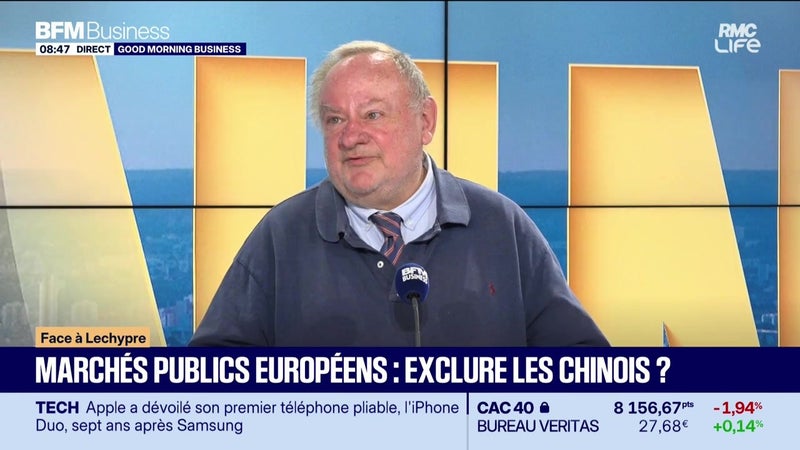 Emmanuel Lechypre face à Jean-Marc Daniel : Marchés publics européens, exclure les Chinois ? - 10/09