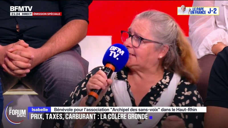 FORUM BFMTV - Aides sur le carburant: "C'est un sparadrap supplémentaire", estime Isabelle, bénévole, représentante de l’association “Archipel des sans-voix”