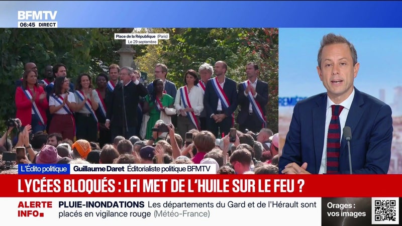 Lycées bloqués, LFI met de l’huile sur le feu ? - L’édito politique - 30/09