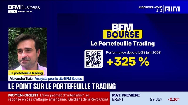 Le point sur le portefeuille trading - 22/09