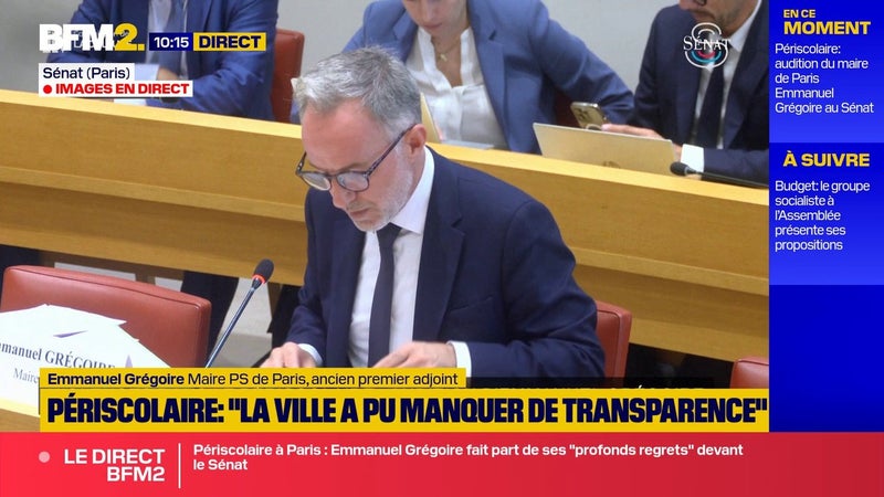 Périscolaire: la ville de Paris "aurait pu faire mieux", admet Emmanuel Grégoire
