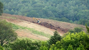 Une pelleteuse utilisée dans un bois des Ardennes pour tenter de retrouver le corps d'Estelle Mouzin.
