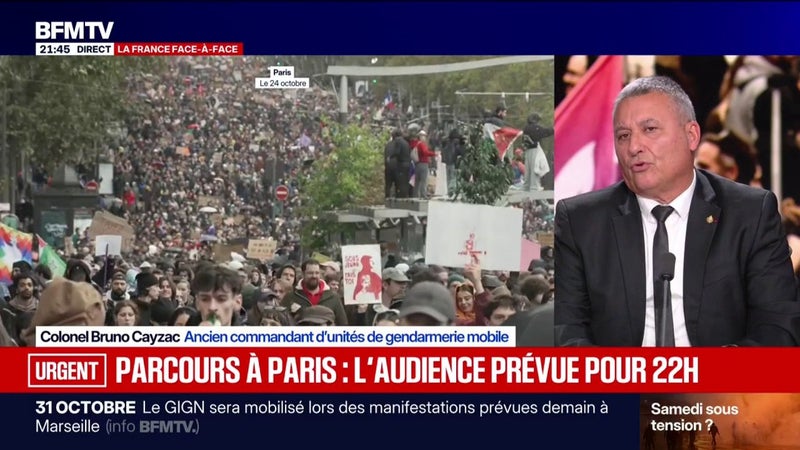 Mobilisations du 31 octobre: "Les alertes évoquées" par le gouvernement sont "réelles", estime le Colonel Bruno Cayzac, ancien commandant d'unités de gendarmerie mobile