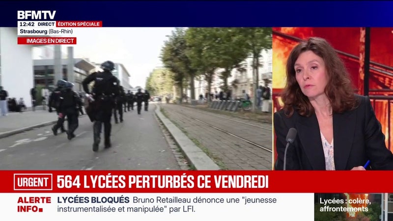 Colère lycéenne: 564 établissements ont fait l'objet d'actions ou de perturbations depuis ce matin