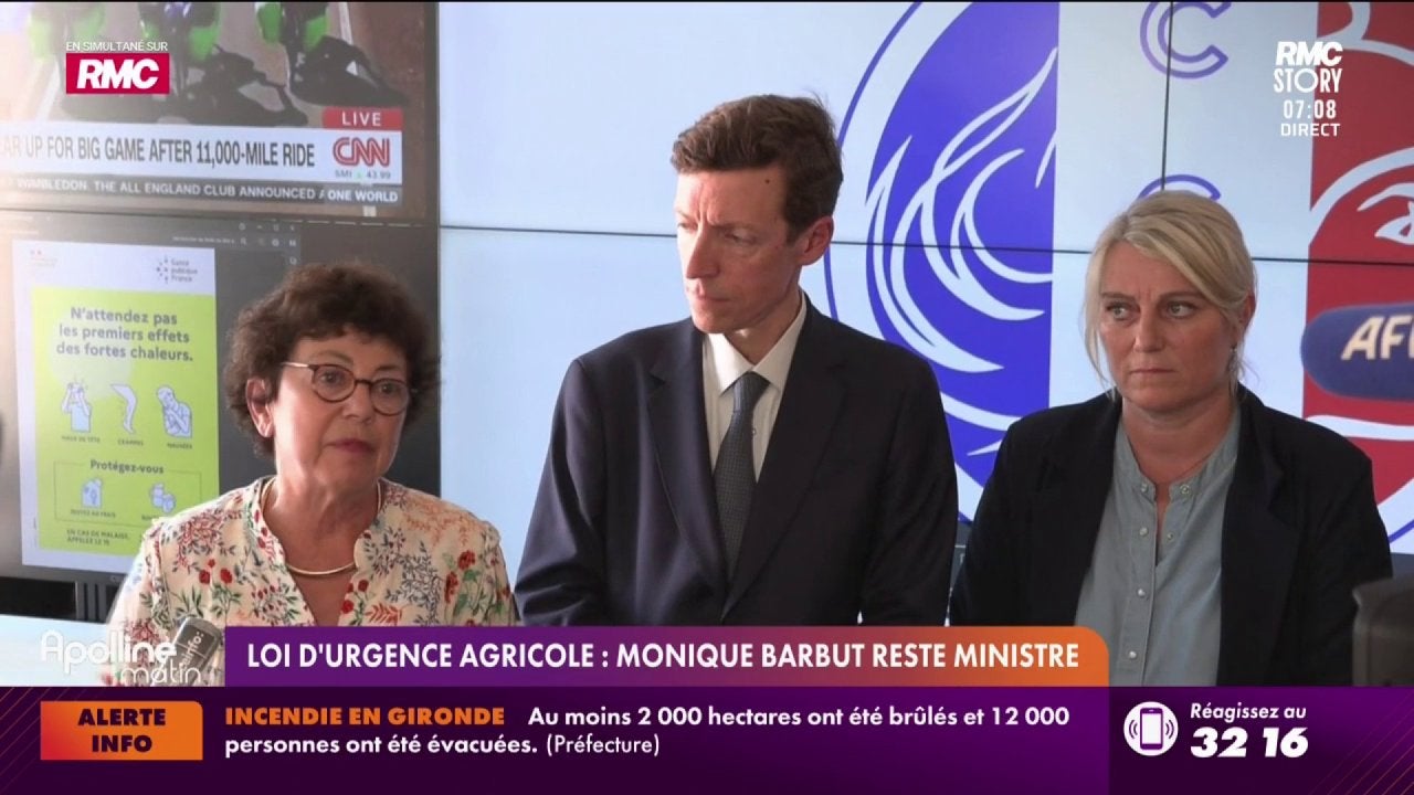 Loi d'urgence agricole : Monique Barbut reste ministre