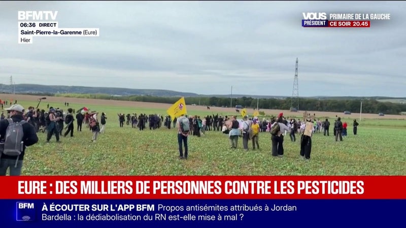 Eure: des milliers de personnes ont manifesté contre les pesticides
