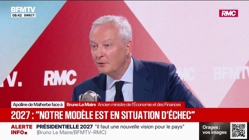 "Je ne suis pas candidat": Bruno Le Maire ferme la porte à la présidentielle de 2027
