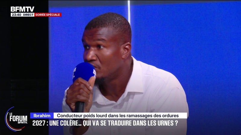 FORUM BFMTV - Présidentielle 2027: "Il va falloir se rendre aux urnes et aller voter", rappelle Ibrahim, conducteur poids lourd