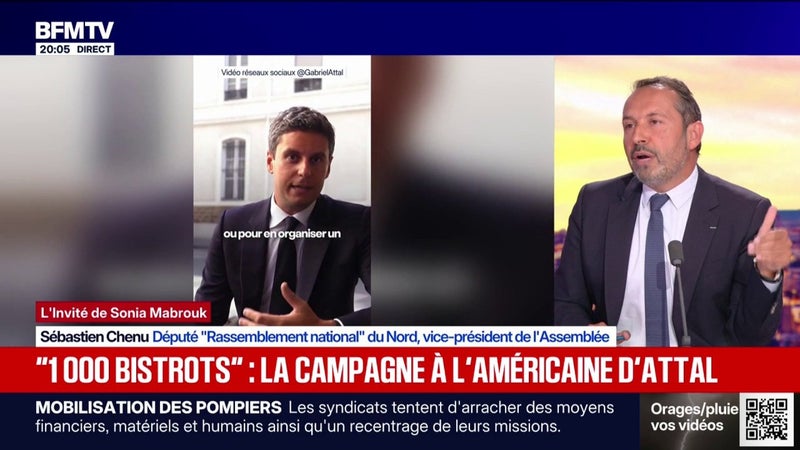 Opération "1.000 bistrots": "Quand il y a trop de communication, cela tue la communication", ironise Sébastien Chenu, député RN