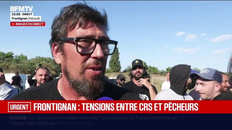 Dépôt pétrolier bloqué à Frontignan: "On s'est fait foutre dehors une fois de plus", déplore un pêcheur mobilisé