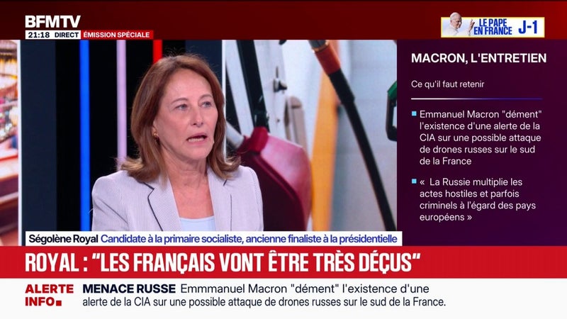 Prise de parole d'Emmanuel Macron: "Les Français vont être très déçus", estime Ségolène Royal, candidate à la primaire socialiste