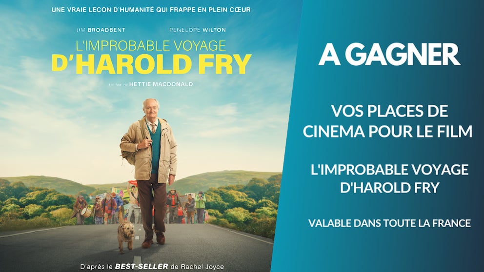A gagner : vos places cinéma pour L'Improbable voyage d'Harold Fry dans la salle de votre…