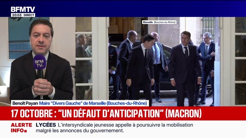 Mobilisation: Benoît Payan, maire DVG de Marseille, espère qu'un 17-Octobre ne se reproduise "plus jamais"