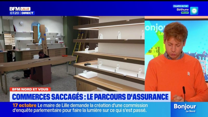 BFM Nord et Vous: le parcours des commerces saccagés avec les assurances