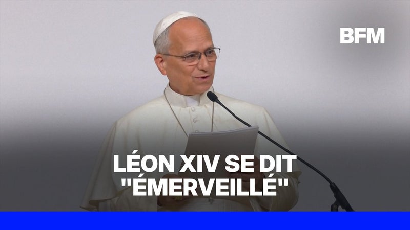 Visite du pape: Léon XIV se dit "émerveillé" par "les nombreux adultes qui demandent le sacrement"