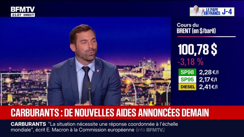 Prix des carburants: "Emmanuel Macron veut paralyser la France", estime Julien Odoul, député RN de l'Yonne