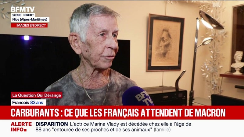 Prise de parole d'Emmanuel Macron: François, 83 ans, attend des réponses sur la contribution des retraités