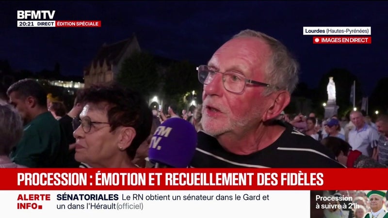 Visite du pape à Lourdes: les fidèles attendent Léon XIV pour la procession aux flambeaux et la prière du Saint Rosaire à 21h