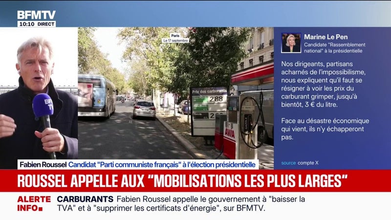 Fabien Roussel demande “un grand emprunt pour financer la transition écologique”