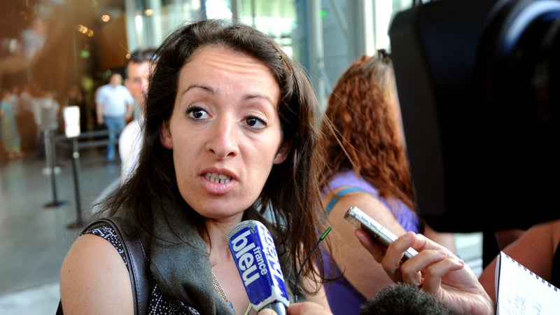 Ferrouze Bendouiou sortant d'un rendez-vous avec le procureur général de Grenoble et des membres de la cellule Mineurs 38