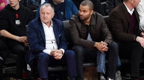 Jean-Michel Aulas et Tony Parker