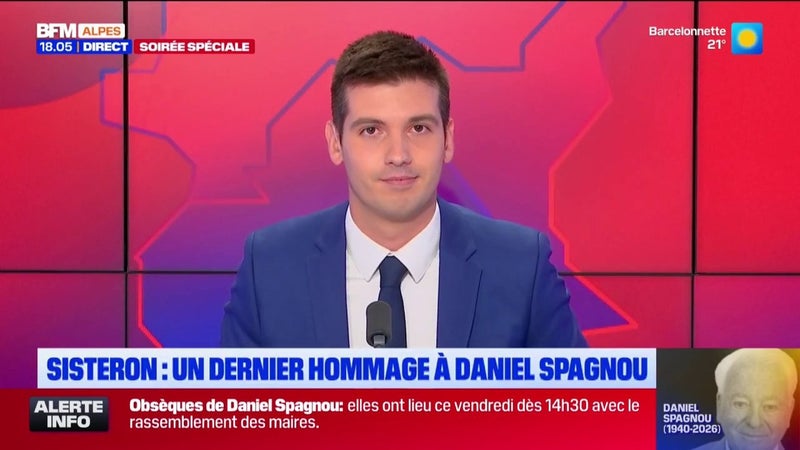 Obsèques de Daniel Spagnou: le discours de son petit-fils sur "sa passion, Sisteron"