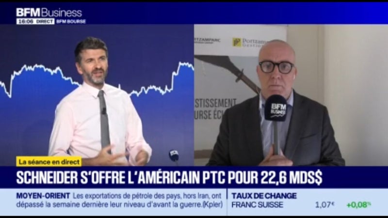 Schneider Electric s'offre l'américain PTC, le titre dévisse 🪂