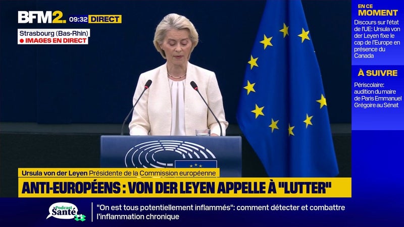 Ursula von der Leyen annonce la présentation prochaine d'un "plan européen de lutte contre les vagues de chaleur"