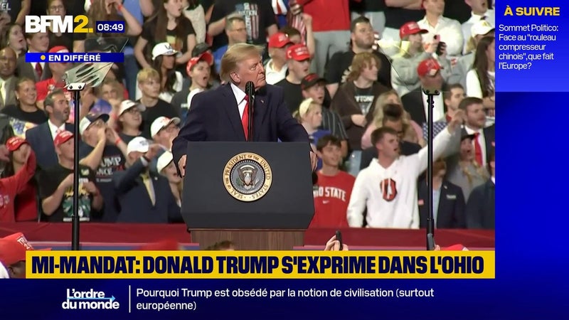 Une manifestante agressée lors du discours de Donald Trump dans l'Ohio, le président américain lui conseille de "faire un régime"