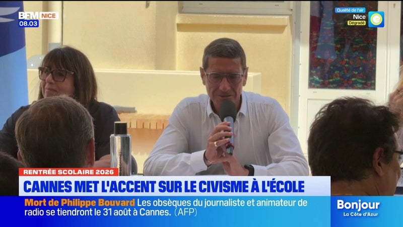 Cannes met l'accent sur le civisme à l'école avant cette rentrée scolaire