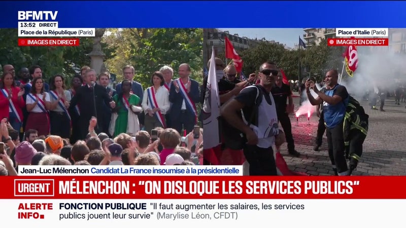 Budget: "C'est l'agonie d'un système", dénonce Jean-Luc Mélenchon, candidat La France insoumise à la présidentielle