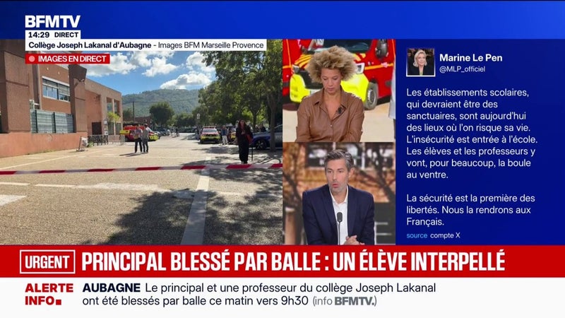 Principal blessé par balle à Aubagne: le parquet de Marseille annonce l'ouverture d'une enquête pour tentatives d’assassinat