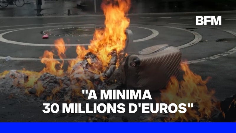 Colère lycéenne: le coût des dégâts en marge du mouvement évalué à "au moins 30 millions d'euros"