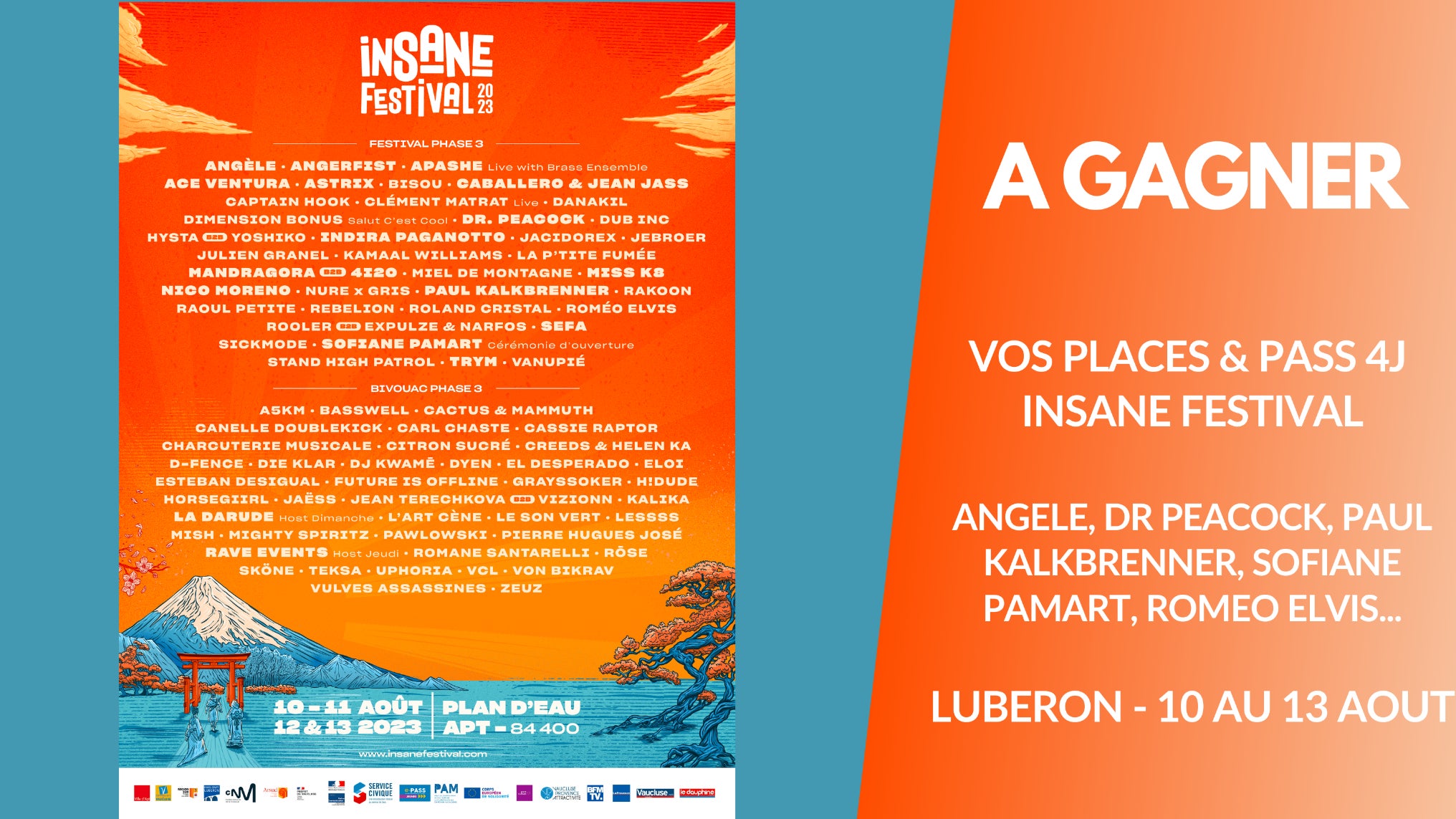 A gagner : Vos pass 4 jours et des places pour le Insane Festival