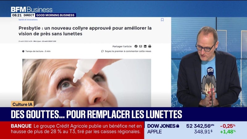 Culture IA : Des gouttes... pour remplacer les lunettes, par Anthony Morel - 30/10